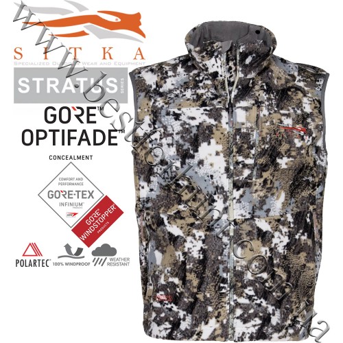 Жилет для полювання Sitka™ Gear Stratus™ WindStopper Vest 50243-EV GORE™ OPTIFADE™ Concealment Elevated II