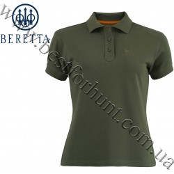 Beretta® Woman's Corporate Signature Polo MD98 Green Leaf
