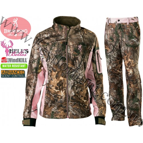Browning® Hell's Belles™ Soft Shell Set Realtree Xtra®-Realtree AP® Pink