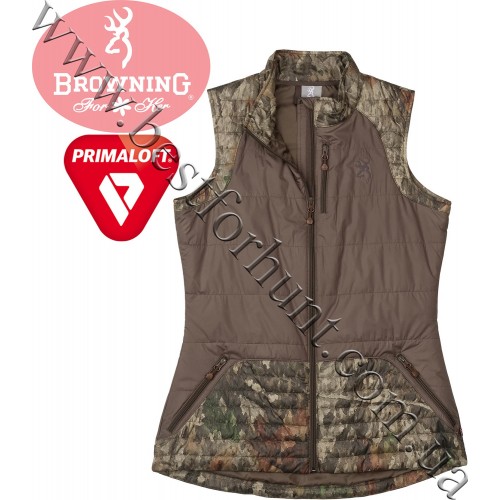 Browning® Womens PrimaLoft® Hunting Puffy Vest A-TACS TD-X Camo™