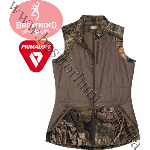 Browning® Womens PrimaLoft® Hunting Puffy Vest Mossy Oak® Break-Up® COUNTRY™