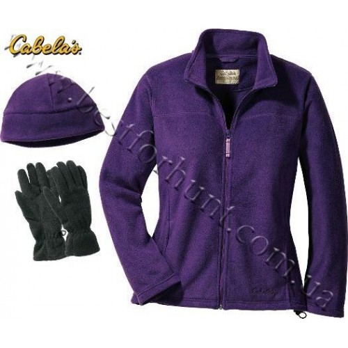 Cabela's Womens' Snake River Jacket And Gloves and Hat Combo Orchid