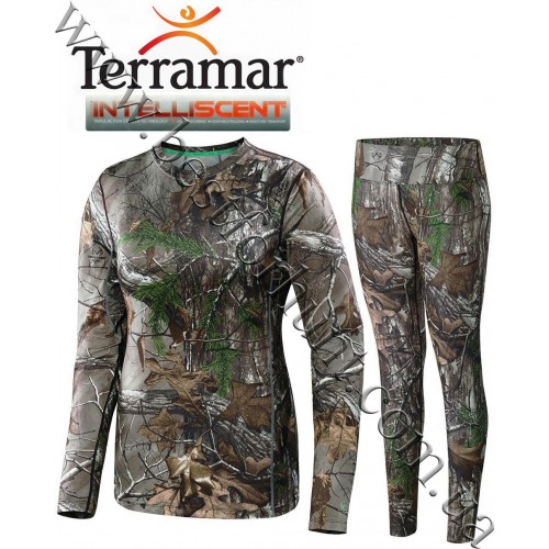 Terramar® Women's 2.0 Stalker INTELLISCENT™ Midweight Base Layer Hunting Set Realtree Xtra®