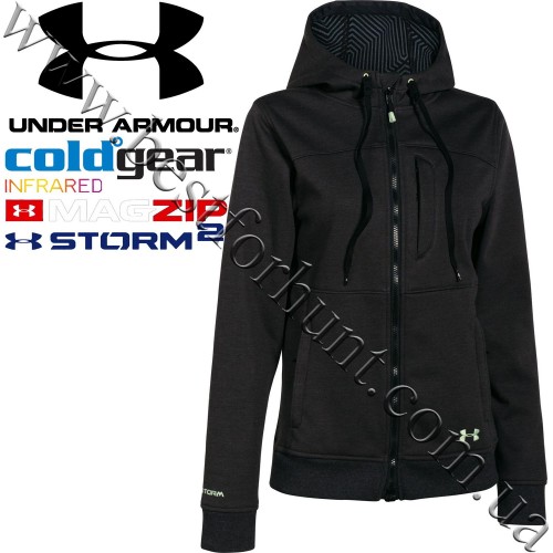 Under Armour® Women’s ColdGear® Infrared Storm Dobson Softershell Jacket Asphalt Heather-Glacier Gray