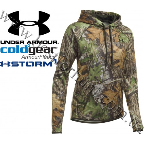 Under Armour® Women’s ColdGear® Storm Logo Caliber Hunting Hoodie Mossy Oak® Obsession®