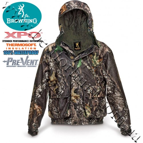 Browning® XPO™ Big Game Junior Pre-Vent® Waterproof Insulated Parka Mossy Oak® Break-Up®