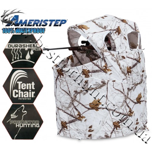 Ameristep® Blizzard Tent Chair Blind Realtree AP® Snow