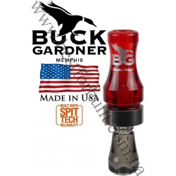 Buck Gardner® Double Nasty Double Reed Poly Duck Call Red Translucent-Smoke