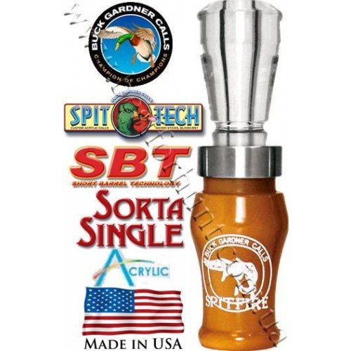 Buck Gardner Spitfire Duck Calls Golden Oak Clear