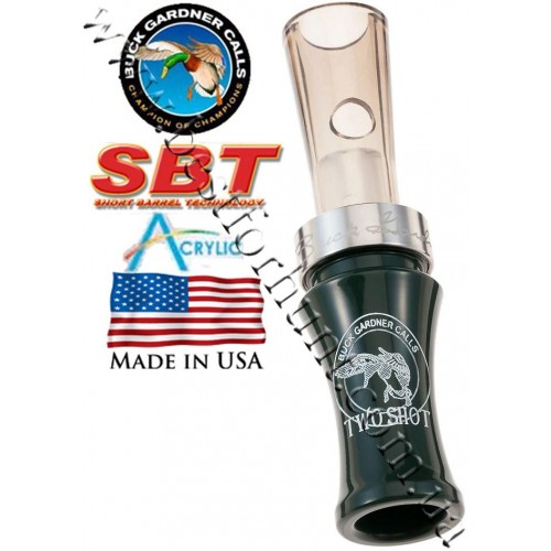 Buck Gardner Two Shot Duck Call Mallard Green