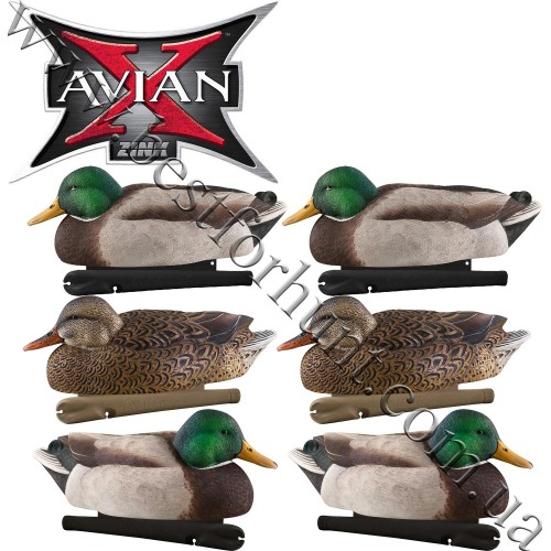 Avian-X® Topflight™ Late Season Floating Mallards Duck Decoys 6 Pack 8059