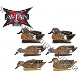 Avian-X® Topflight™ Floating Blue-Winged Teal Decoys 6 Pack 8080