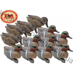 Final Approach® HD Greenwing Teal Floaters Decoys 12 Pack