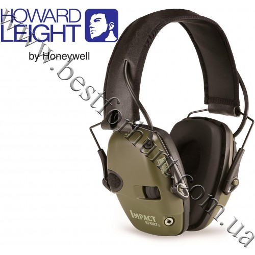 Howard Leight® Impact Sport Electronic Folding Earmuff Classic Green