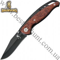 Browning® Cocobolo Wood Handle Frame-Lock Folding Hunting Knife 322069
