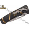 Browning® Long Haul 3.5” Folding Knife with Gray Plain Blade and Black-Orange Polymer Handles 3220352