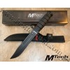 MTech® Fixed Blade Survival Knife Black MT-122BK