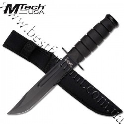 MTech® Fixed Blade Survival Knife Black MT-122BK