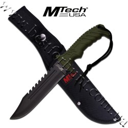MTech® Fixed Blade Tactical Combat Duty Survival Knife Army Green MT-20-57GN