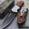 TAC-FORCE™ Pakkawood Spring Assisted Tactical Pocket Knife TF-468