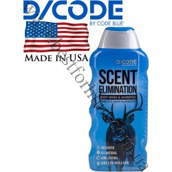 Code Blue® D-Code Scent Elimination Body Wash and Shampoo 12 fl.oz. Unscented