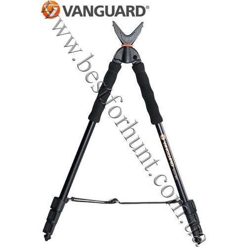 Vanguard® Scout B62 Shooting BiPod 22”-62” with V-Shaped Yoke Black
