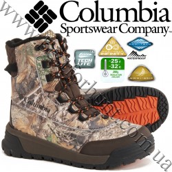 Columbia Sportswear® Bugaboot™ Celsius Waterproof Insulated Snow Camo Boots Cordovan-Persimmon Realtree Edge™