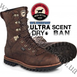 Irish Setter® 10” Elk Tracker™ Waterproof Leather Hunting Boots 861 Brown