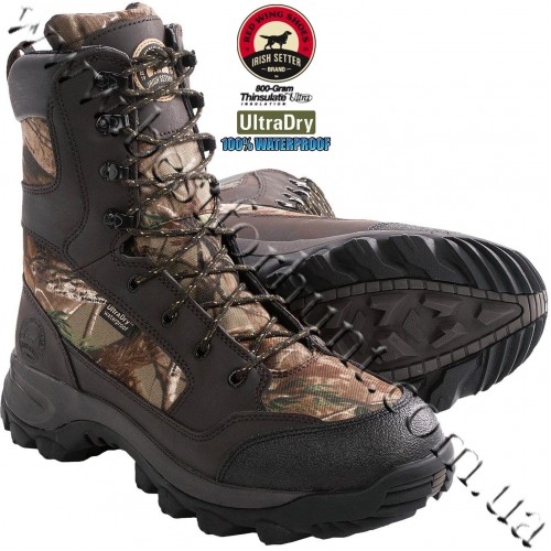 Irish Setter 10” Trail Phantom II 800-Gram Insulated Hunting Boots Realtree AP® 2853