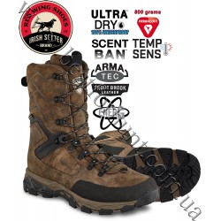 Irish Setter® 11” Pinnacle™ 800 grams PrimaLoft® Insulation All Leather Waterproof Hunting Boots 2710 Desert Field Camo
