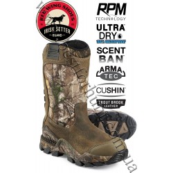 Irish Setter® 12” Deer Tracker™ Pull-On UltraDry™ Waterproof Hunting Boots with ScentBan™ 4843 Realtree Xtra®