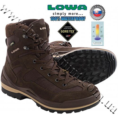 Lowa® Isarco™ GTX® Waterproof Snow Boots Brown