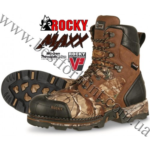Rocky® Maxx™ Waterproof 800 gram Insulated Hunting Boots RKS0322 Realtree Xtra®