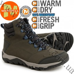 Merrell® Thermo Fractal Mid Waterproof Insulated Pac Nubuck Boots Olive
