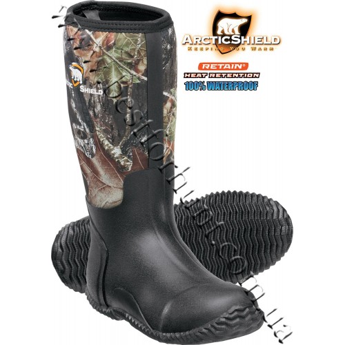 ArcticShield® 7mm Neoprene Rubber Boots Mossy Oak® Break-Up®