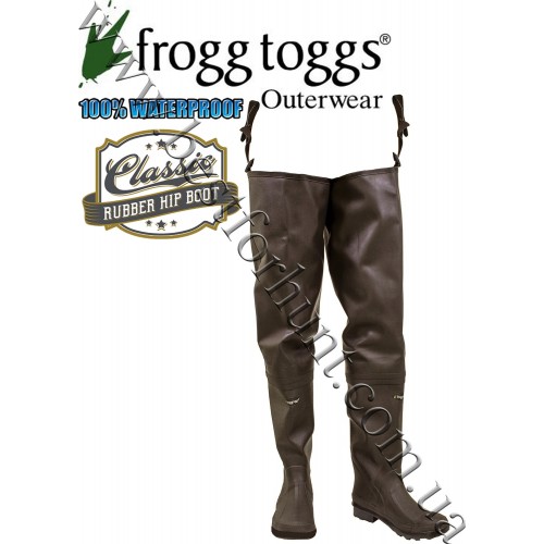 Frogg Toggs® Classic Rubber Hip Boot Brown