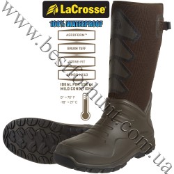 LaCrosse® AeroHead™ Sport 16” 3.5mm Neoprene Rubber Hunting Boots 340236 Brown