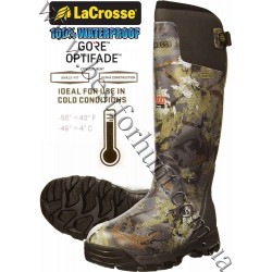 LaCrosse® Alphaburly Pro™ 18” 800-gram Insulated Hunting Boots 376014 GORE™ OPTIFADE™ Concealment Waterfowl Timber