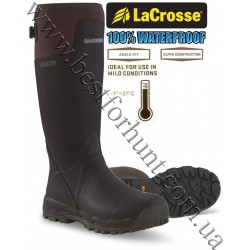 Чоботи гумові для полювання LaCrosse® Alphaburly Pro™ 18” Uninsulated Hunting Boots 376056 Brown