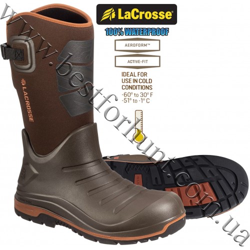 Lacrosse® 14” Aero Insulator™ Waterproof Boot 664552 Brown