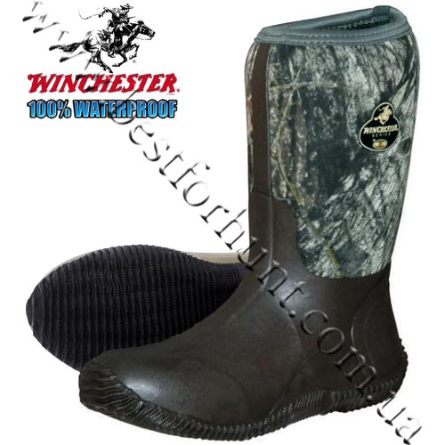 Winchester® 12” MudTrax™ Lite Hunting Rubber Boot Mossy Oak® Break-Up®
