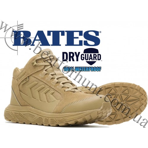 Bates® Rush Shield MID DRYGuard® Waterproof Lightweight Tactical Boots Coyote Brun