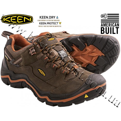 Keen® Durand™ Low Waterproof Trail Shoes Cascade Brown-Glazed Ginger