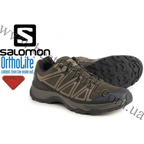 Salomon® Barrakee 2 Hiking Shoes Beluga-Bungee Cord-Black
