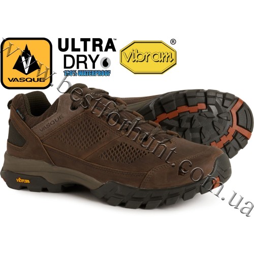 Vasque® Talus AT Low UltraDry™ Waterproof Hiking Boots 7364 Brown Olive-Glazed Ginger