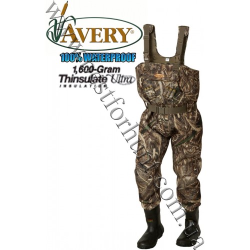 Avery Outdoors® Neoprene 1'600-Gram Insulated Hunting Chest Waders Realtree MAX-5®
