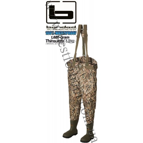 Banded® Redzone™ Breathable Insulated Waist Waders with 1,600-gram Thinsulate™ Boot Mossy Oak® Shadow Grass® Blades™