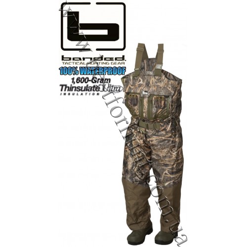 Banded® Redzone™ Elite 2.0 Breathable Insulated Waders with 1,600-gram Thinsulate™ Boot Mossy Oak® Shadow Grass® Habitat™