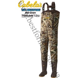 Cabela's 3mm Neoprene Chest Waders with Lug Soles with 600-gram Thinsulate™ Realtree MAX-5®