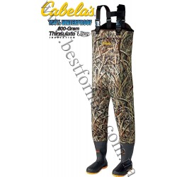Cabela's 5mm Neoprene Chest Waders with Lug-Soles with 800-gram Thinsulate™ Mossy Oak® Shadow Grass® Blades™